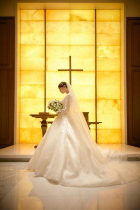 Authentique Private Label オーセンティック・プライベートレーベル The Okura Tokyo オークラ東京 ウェディングドレス　Weddingdress　ロングスリーブ